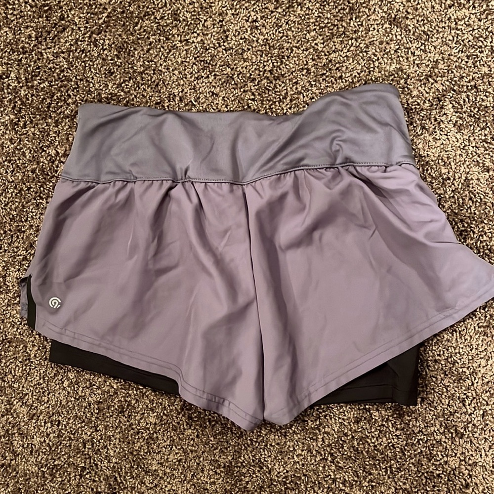 Shorts with compression shorts